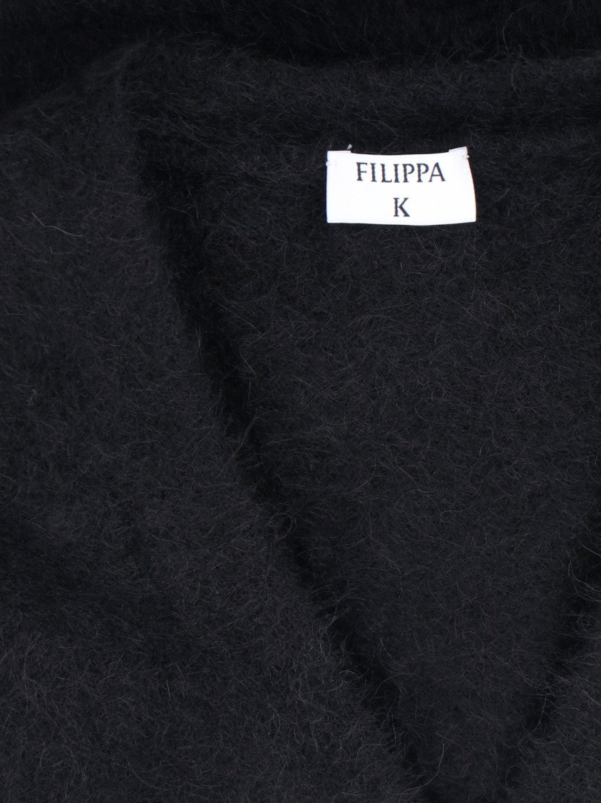 Filippa K "Fluffy" Alpaca-Blend Cardigan – Black