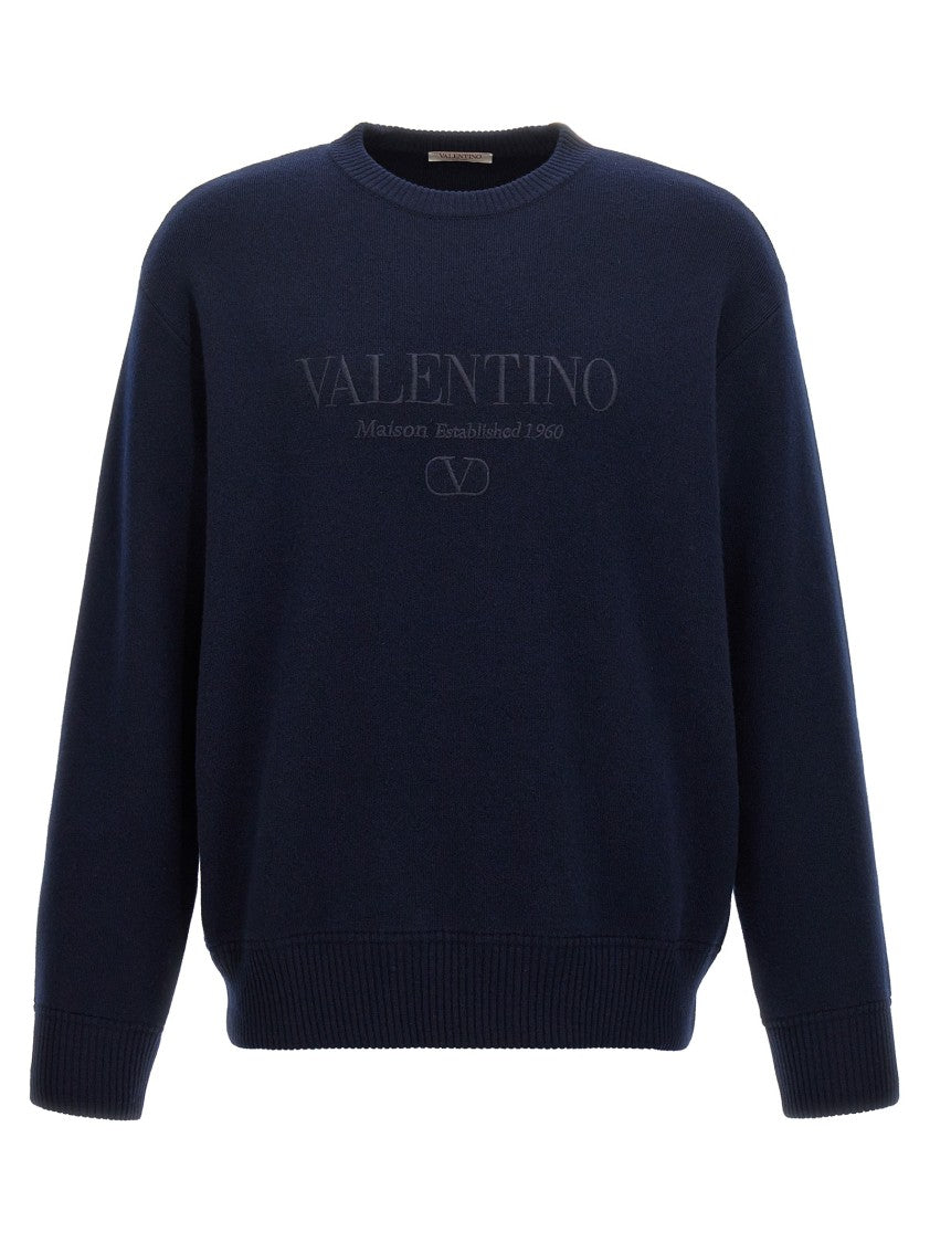 Valentino Garavani Crew Neck Virgin Wool Sweater
