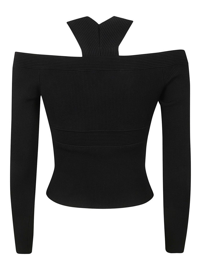 Alexander Mcqueen Minimalist Cotton Top With Round Neckline