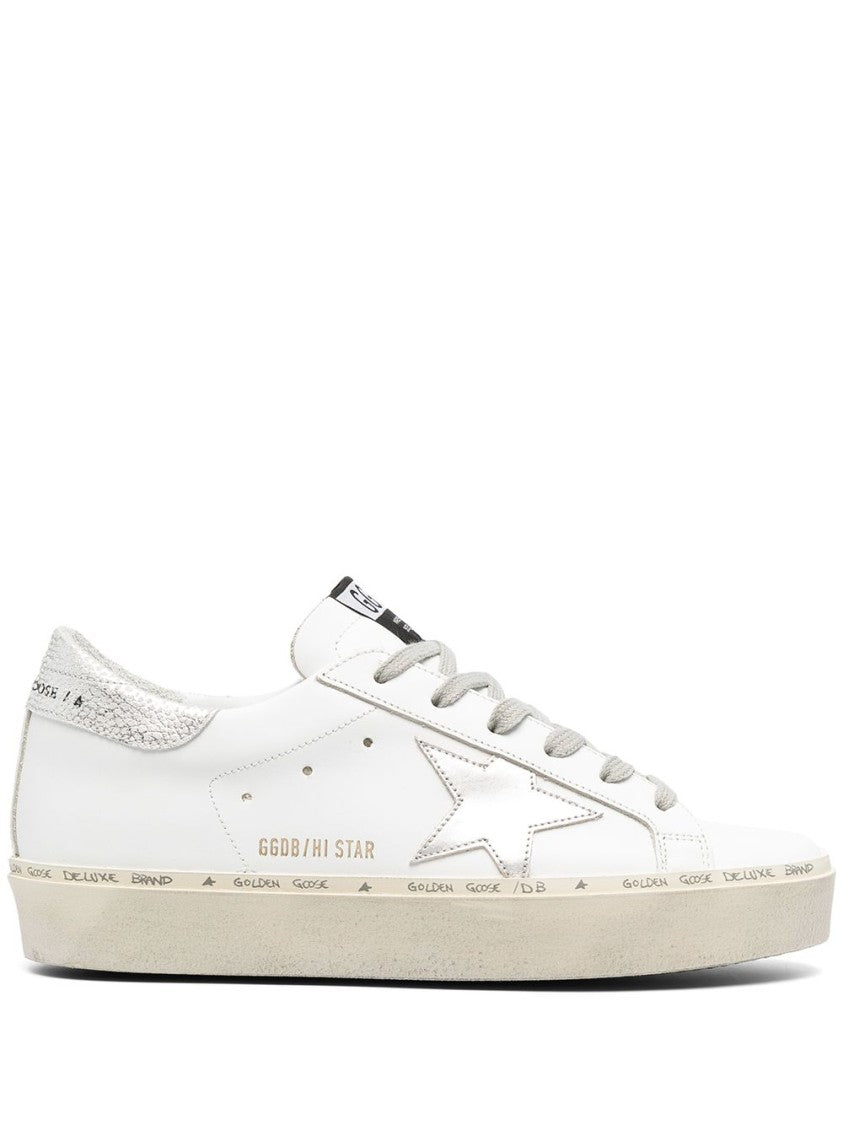 Golden Goose White Sneakers With Star Detail