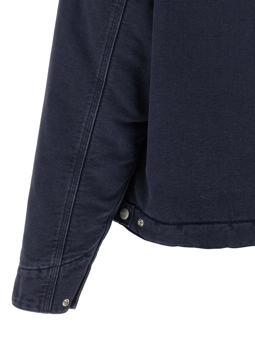 Carhartt Wip Loose-Fit Blue Og Detroit Jacket With Corduroy Collar