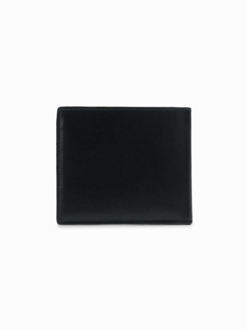 Saint Laurent East/West Monogram Wallet In Black Leather
