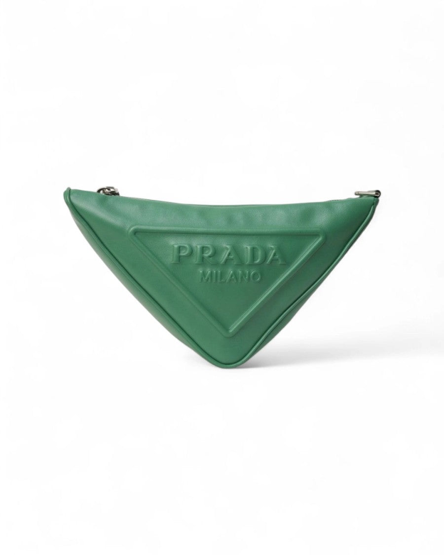 Prada Triangle Verde Pouch