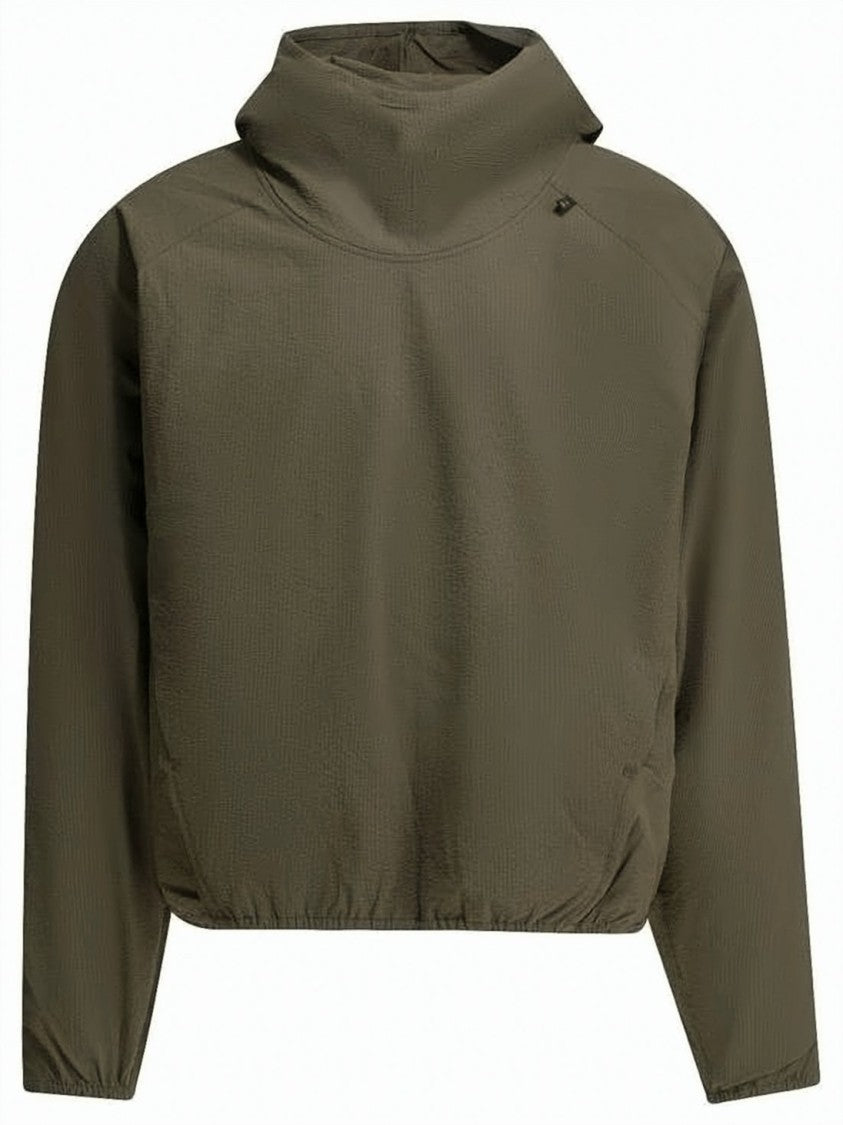 Goldwin Cropped Jacket With High Structured Collar And Functional Design