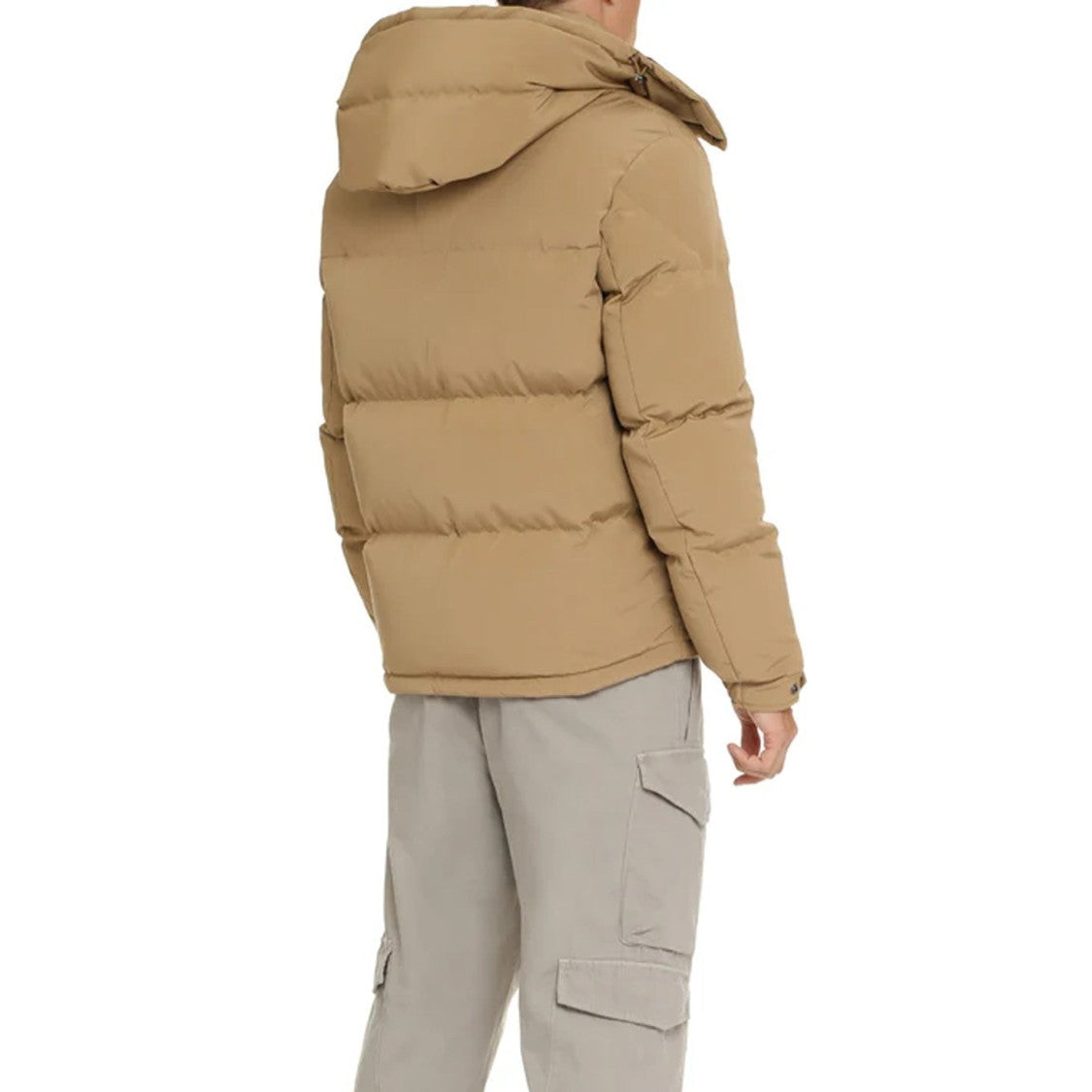 Moncler Quilted Down Jacket With Removable Hood