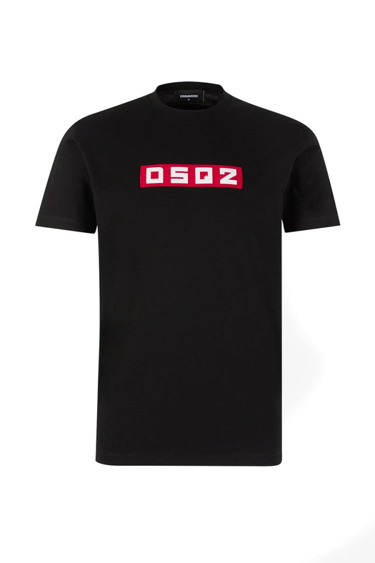 Dsquared2 Short-Sleeve Cotton T-Shirt Bold Graphic Elements