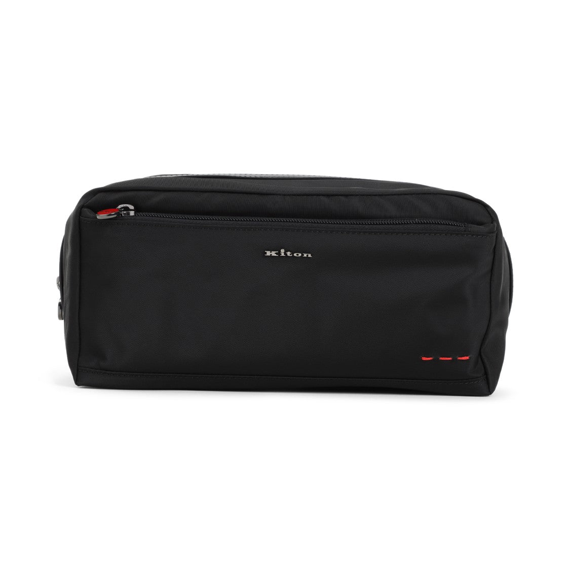 Kiton Compact Black Bag With Subtle Logo