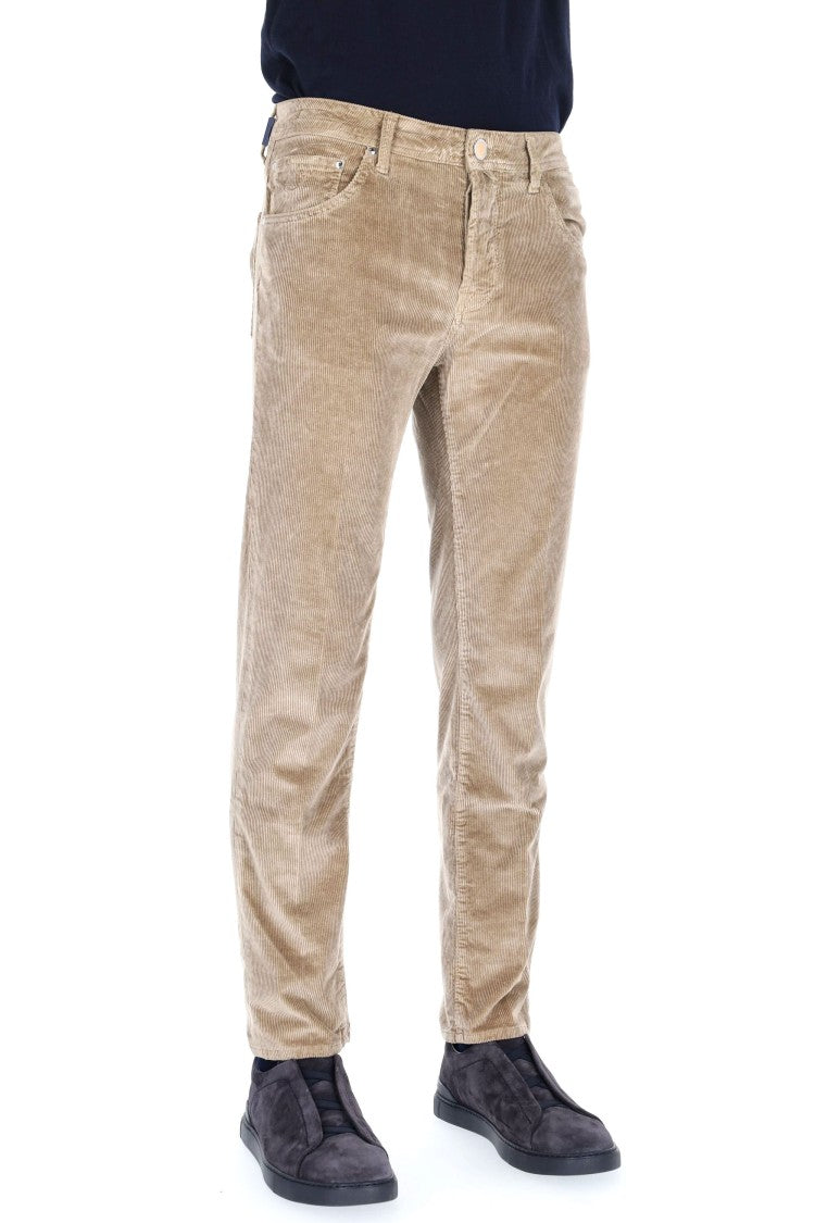 Jacob Cohen Scott Fit Mille Righe Velvet 5-Pocket Trousers