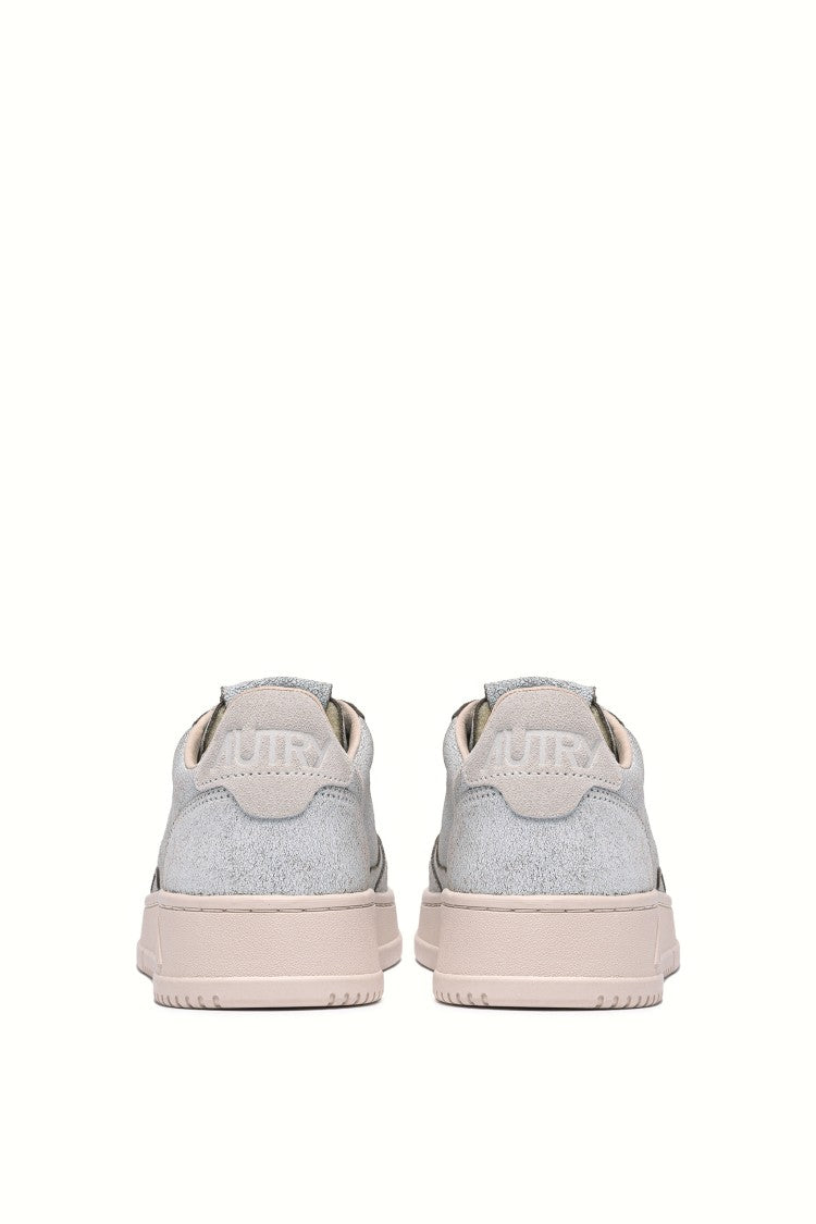 Autry Medalist Crackled Leather Sneakers