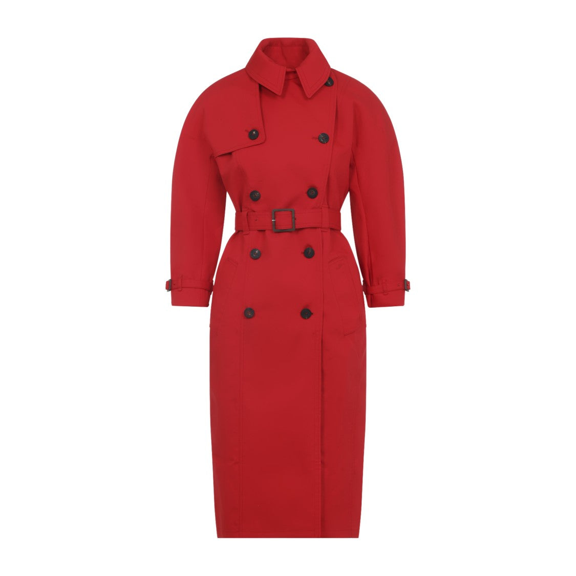 Jacquemus Belted Trench Coat With Structured Collar