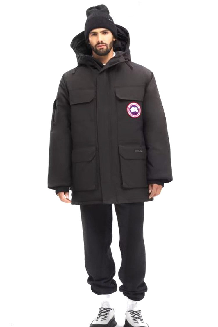 Canada Goose Black Polyester-Cotton Blend Parka