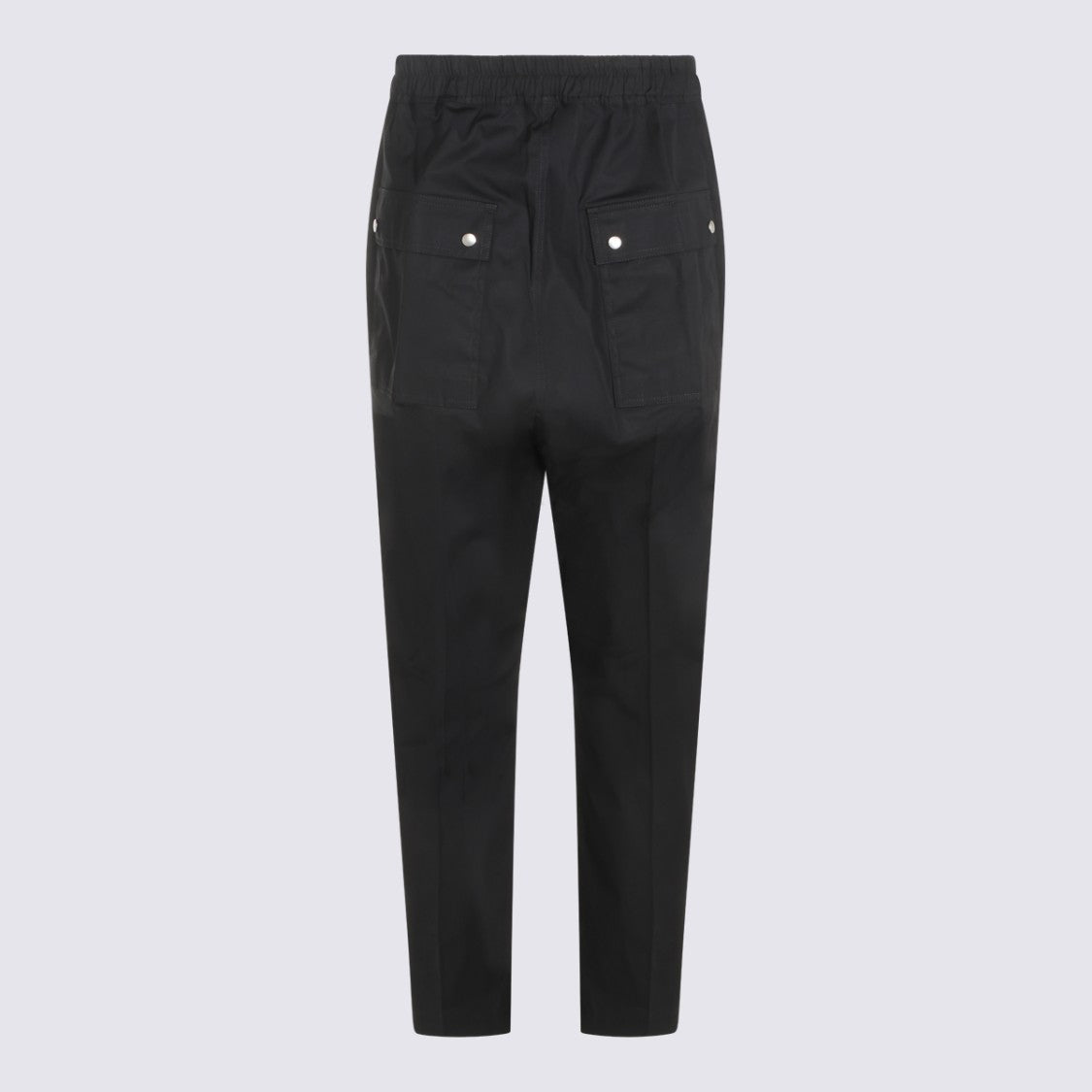 Rick Owens Tapered Trousers With High Waistband And Zipper Detail