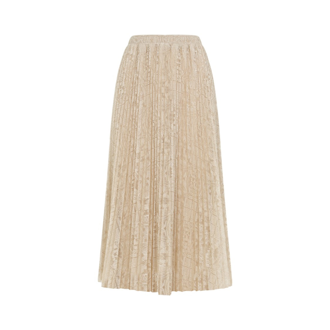Ermanno Scervino Midi Skirt With Intricate Lace Overlay