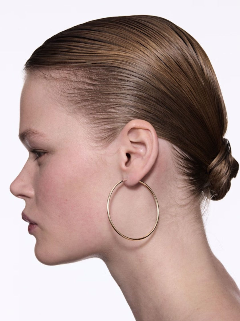 Maria Black Classic Gold-Plated Recycled Sterling Silver Hoop Earrings