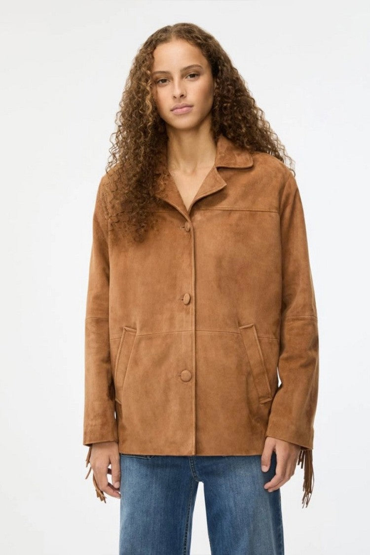 I Blues Beige Technical Nylon Zip-Up Jacket