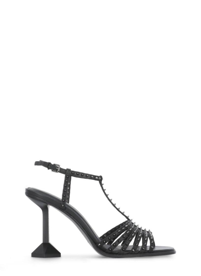 Ash Black Desire Heel Leather Shoes