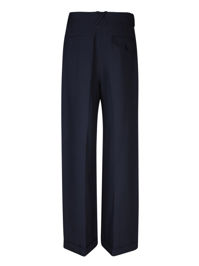 Kenzo Mid-Rise Wool Trousers