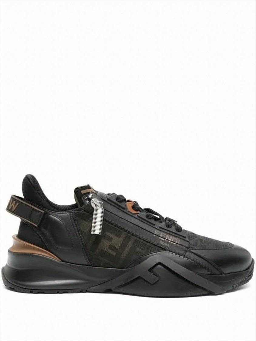 Fendi Low-Profile Sneakers With Angular Design