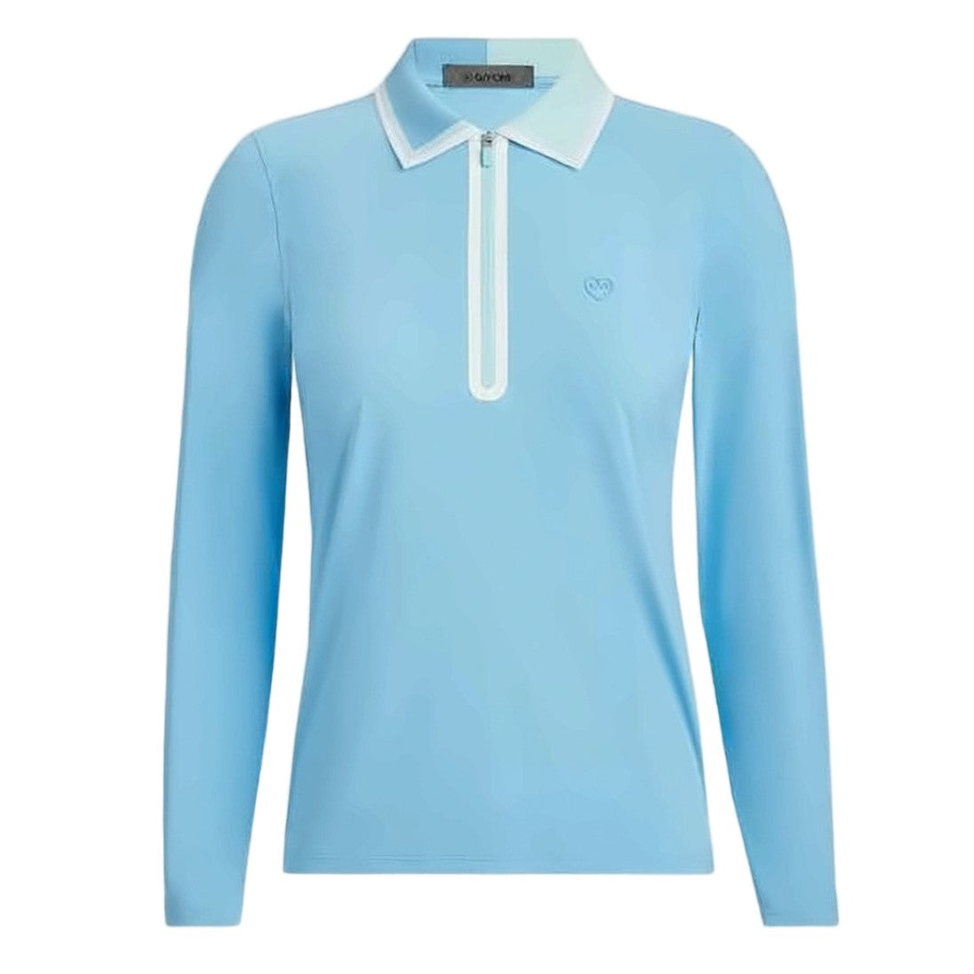 Gfore Light Blue Long-Sleeved Top With Contrasting Collar