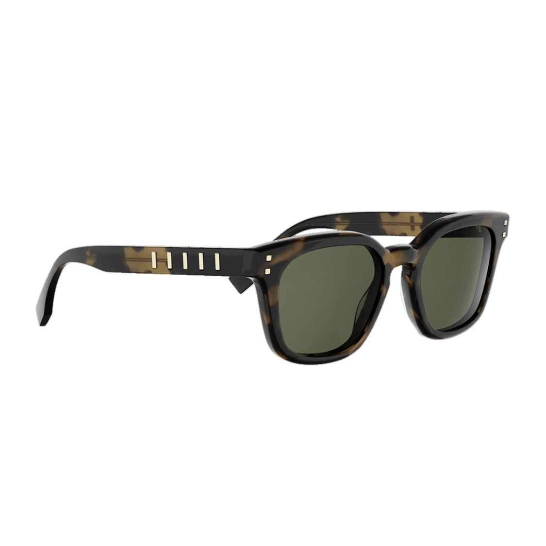 Fendi Havana Five Sisters Square Acetate Sunglasses