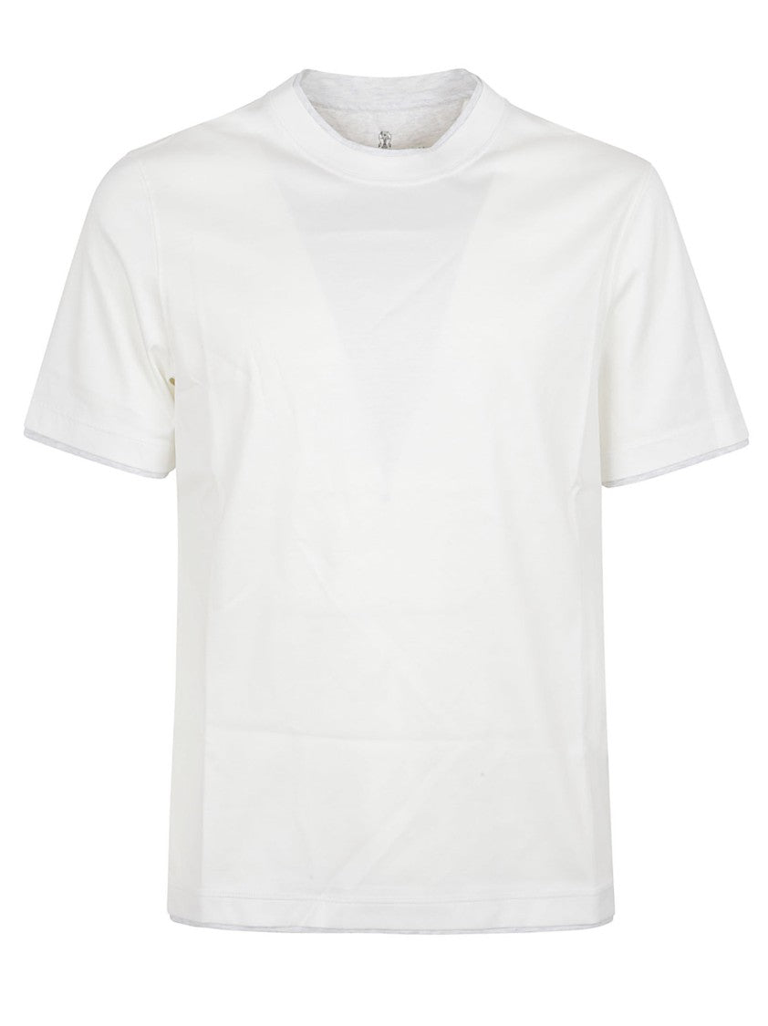 Brunello Cucinelli Crew Neck T-Shirt In Soft Cotton Fabric