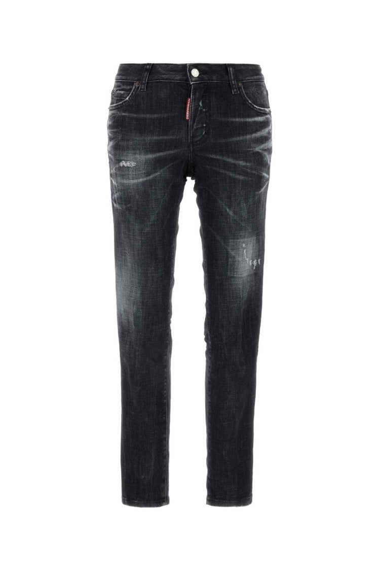 Dsquared2 Black Stretch Denim Jennifer Jeans