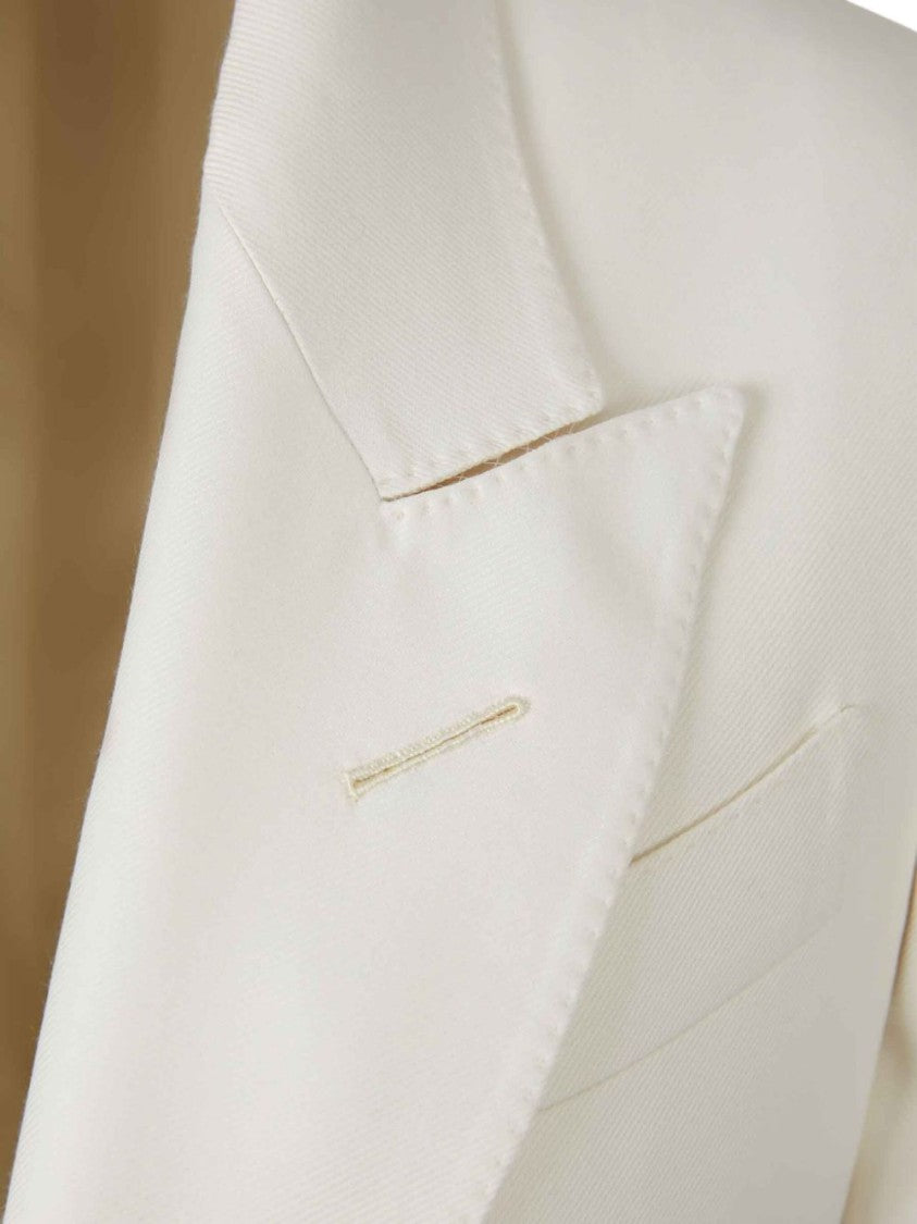Tom Ford Tailored White Jacket With Sharp Lapels