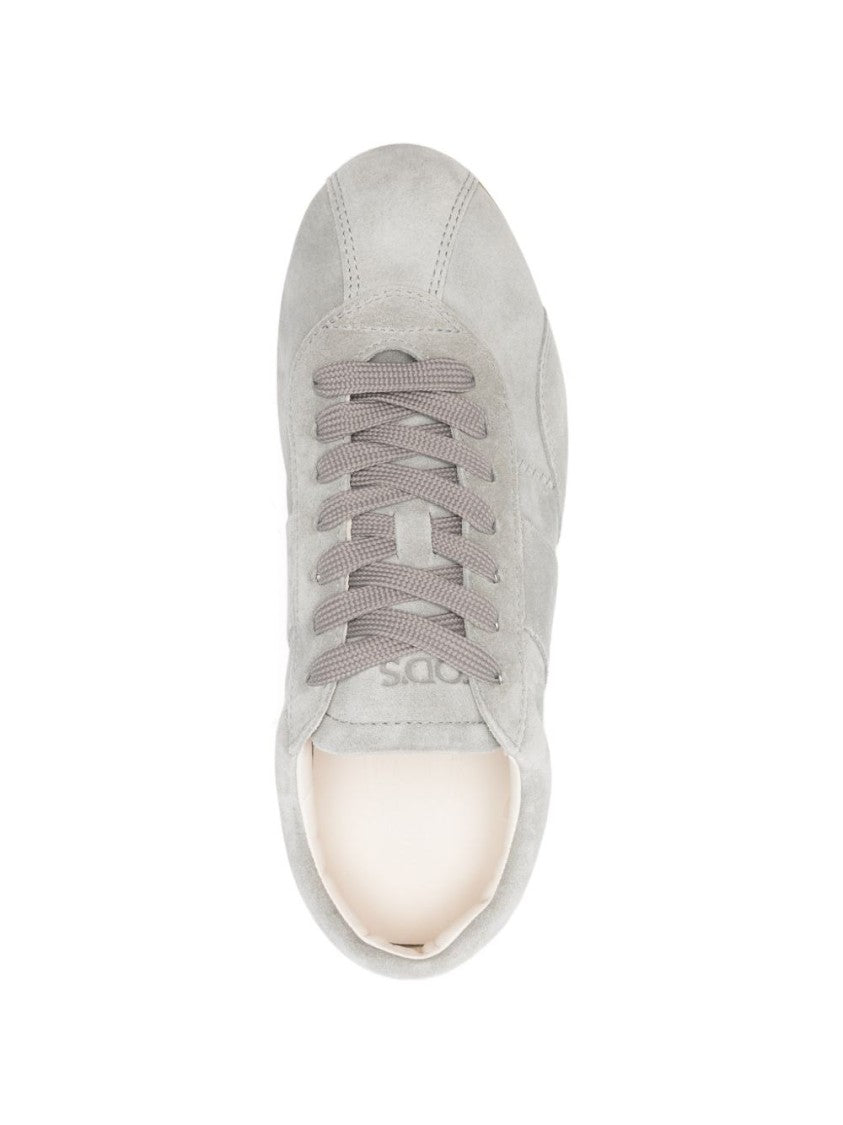 Tod's Low-Profile Suede Sneakers With Textured Rubber Sole