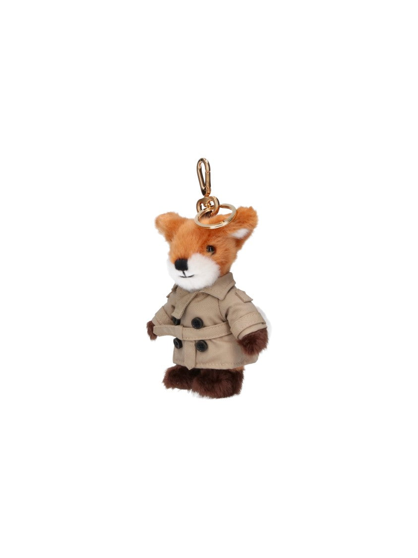 Burberry Beige Fox Fabric Charm