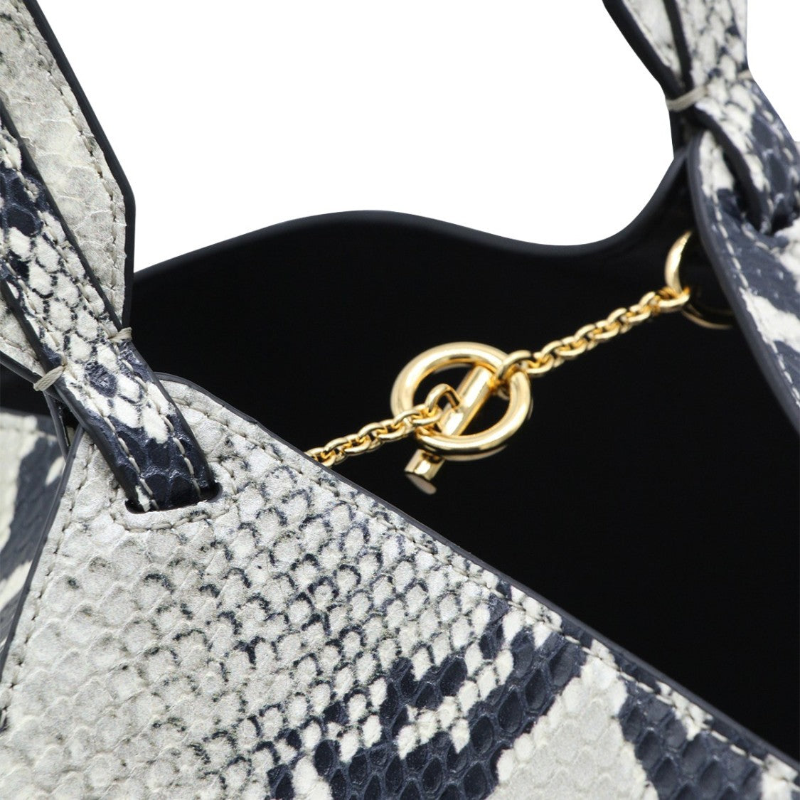 Khaite Snakeskin Pattern Bucket Bag