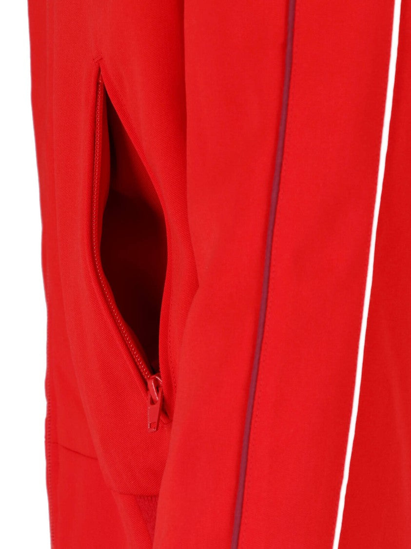 Marni Red Zip-Up High Neck Wool Jacket