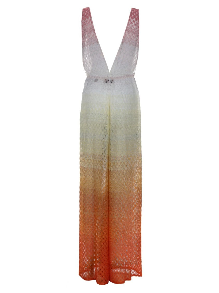 Missoni Multicolor Gradient Halter Neck Jumpsuit