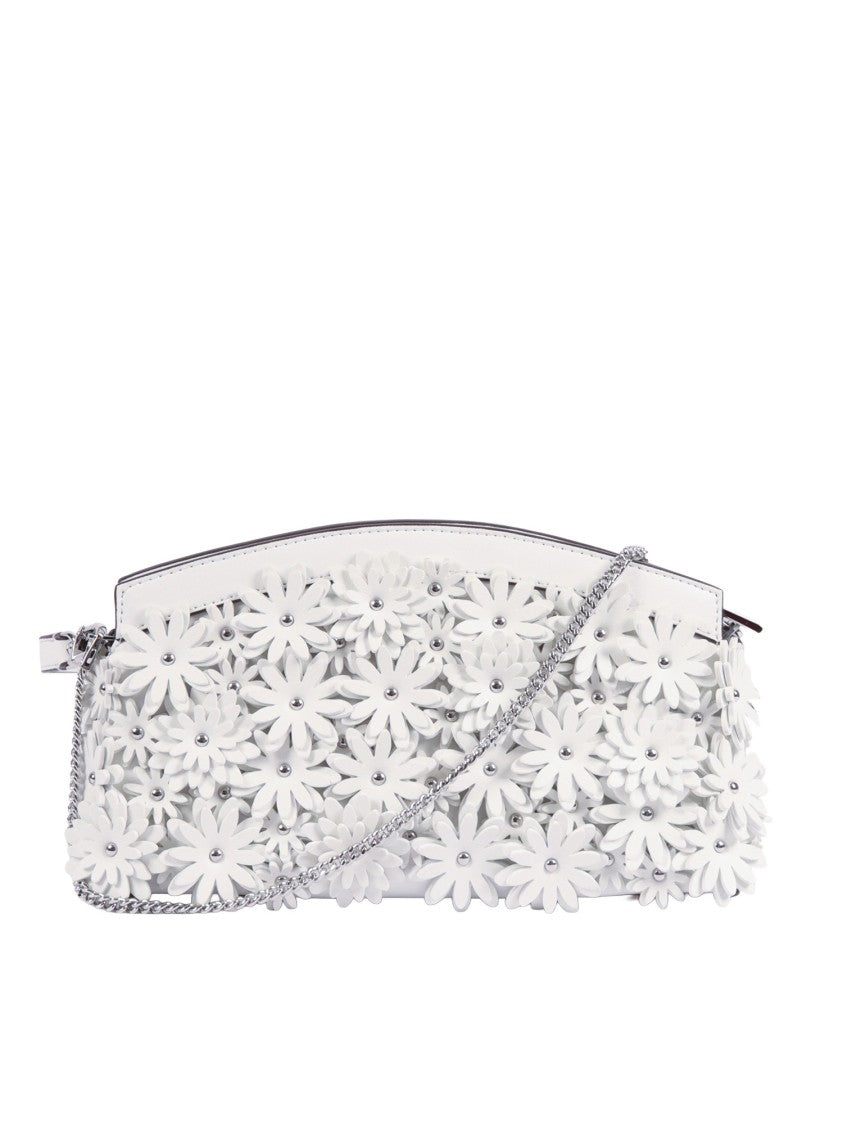 Michael Kors Floral Appliqué Dome Chain Clutch
