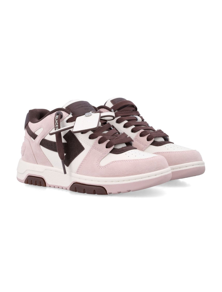 Off-White Arrow Out Of Office Suede Leather Sneakers
