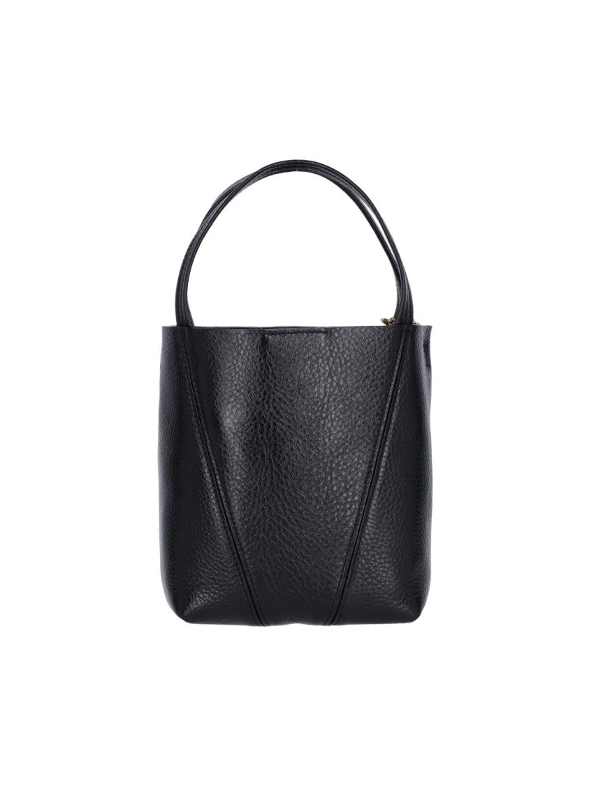 Chloé Black Spin Small Leather Tote Bag