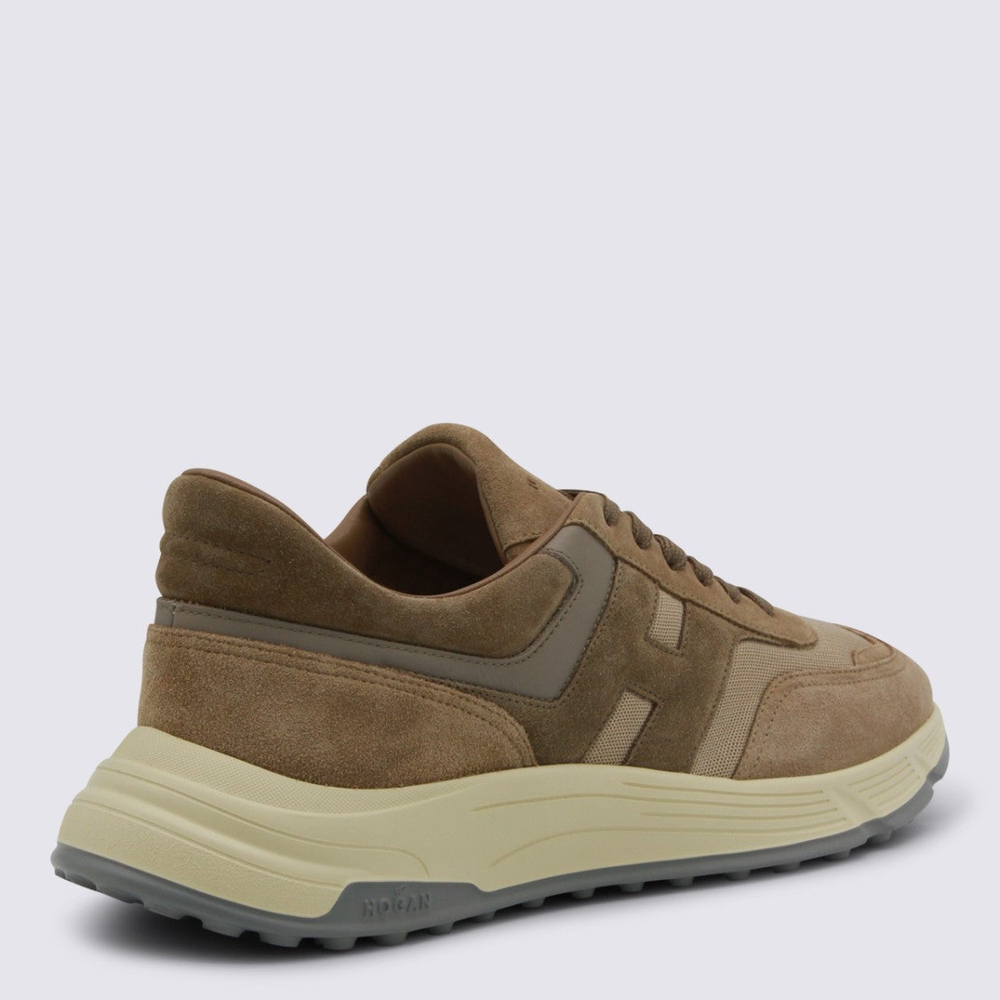 Hogan Beige Leather Sneakers