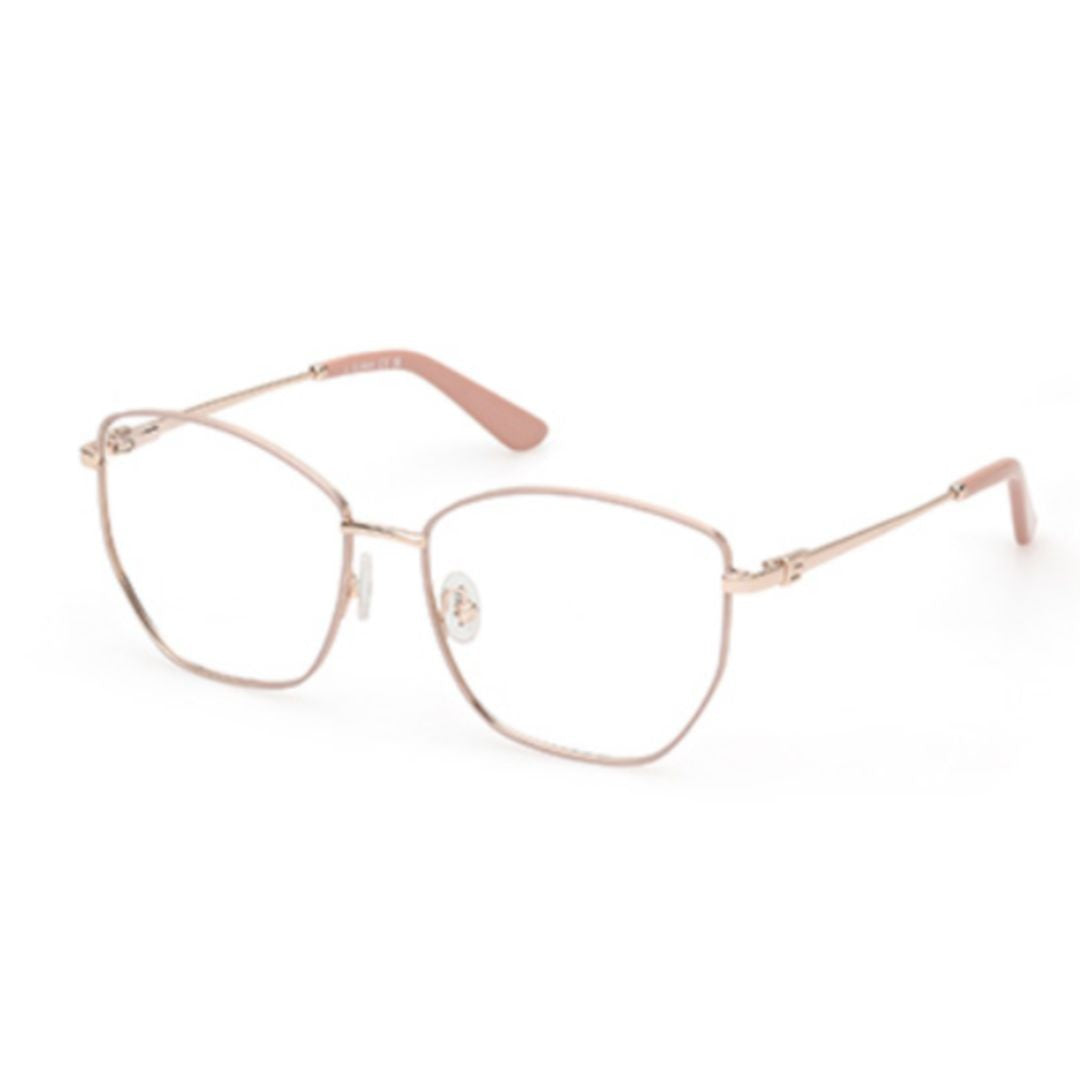 Guess Gu2825 Rose Gold Thin Metal Frame Eyeglasses