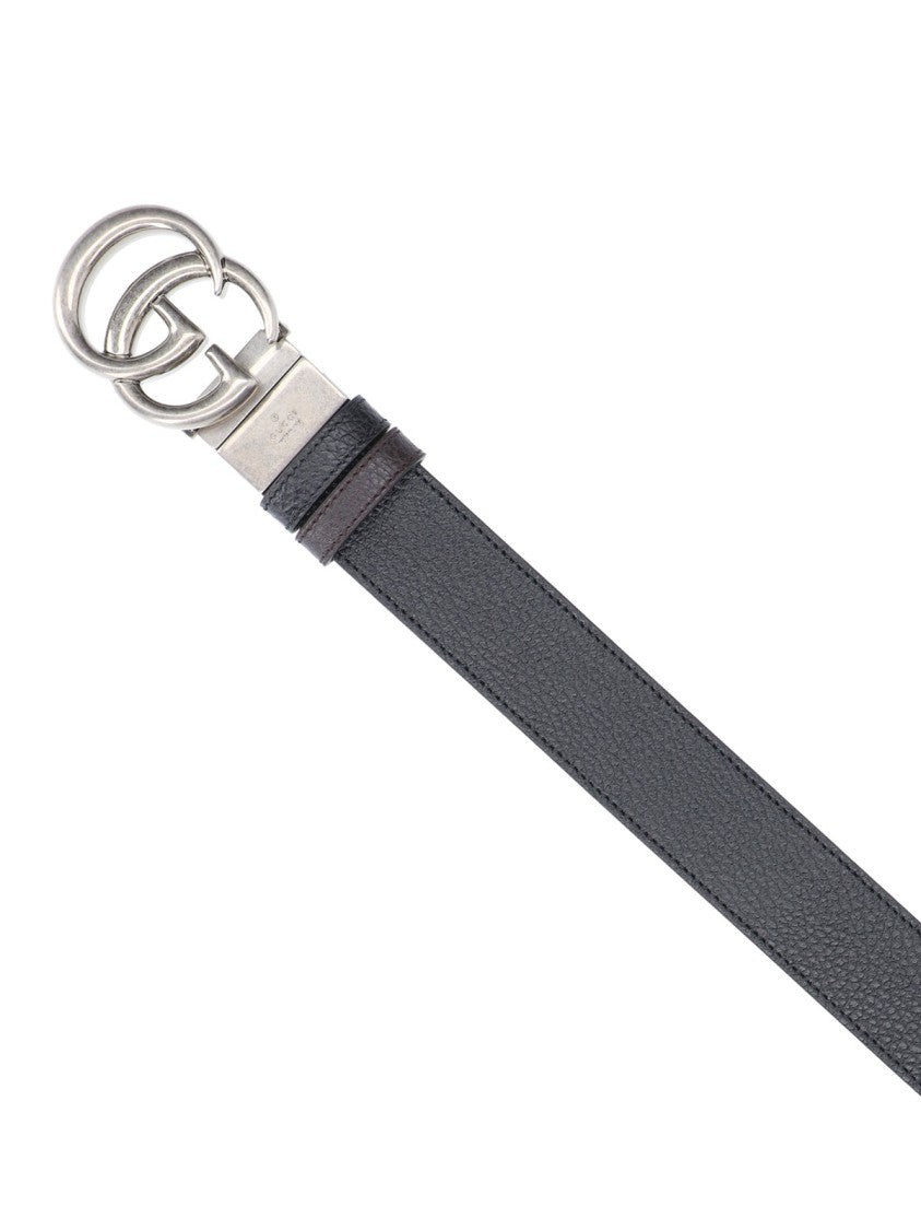 Gucci Reversible "Gg Marmont" Belt – Black/Brown