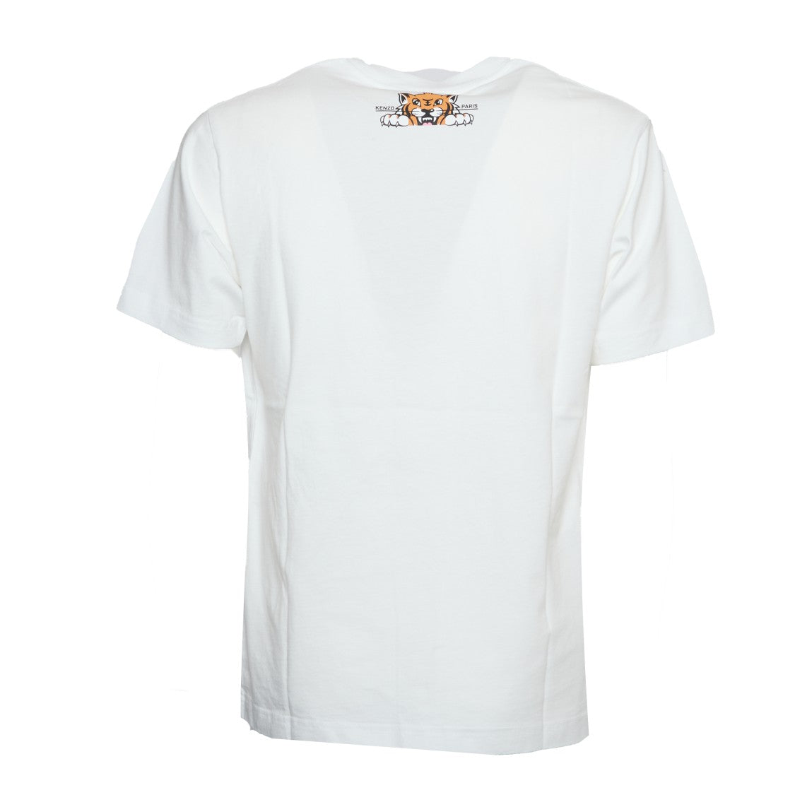 Kenzo Graphic Tiger Face Print White T-Shirt