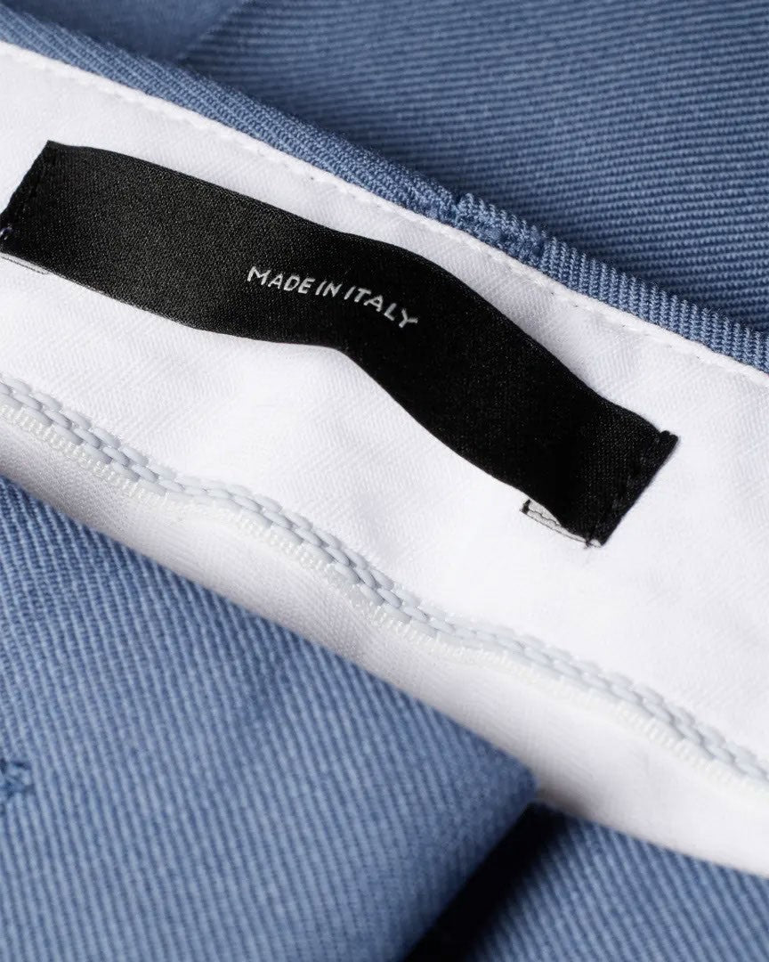 Paul Smith Dusty Blue Tailored Trousers With Contrast Trim