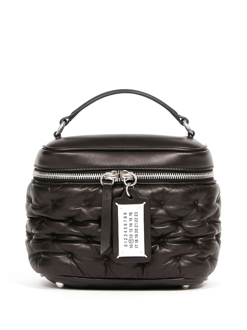 Maison Margiela Quilted Handbag In Soft Black Leather