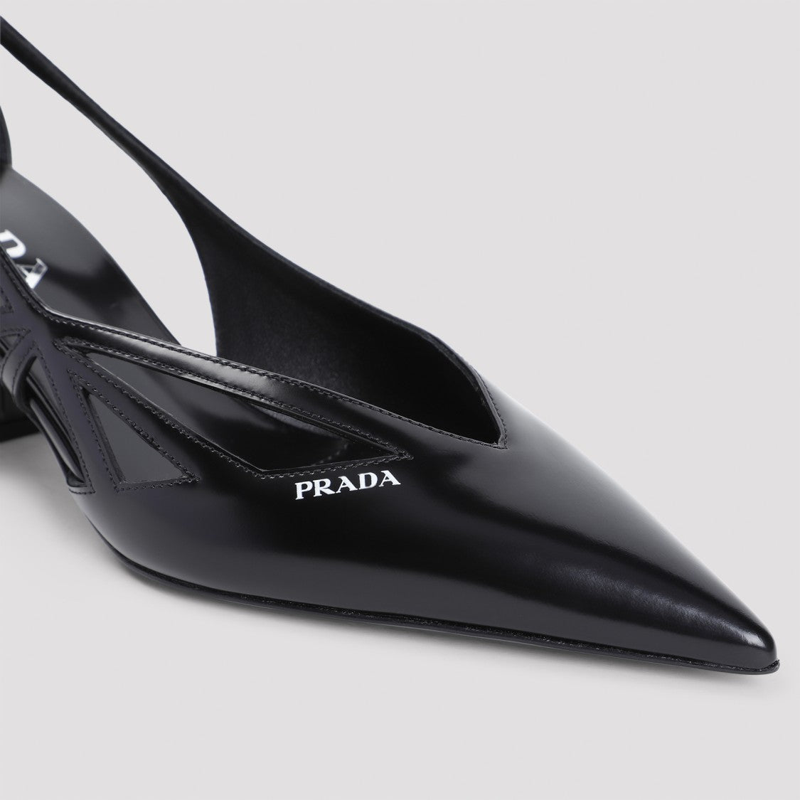 Prada Black Calf Leather Pumps