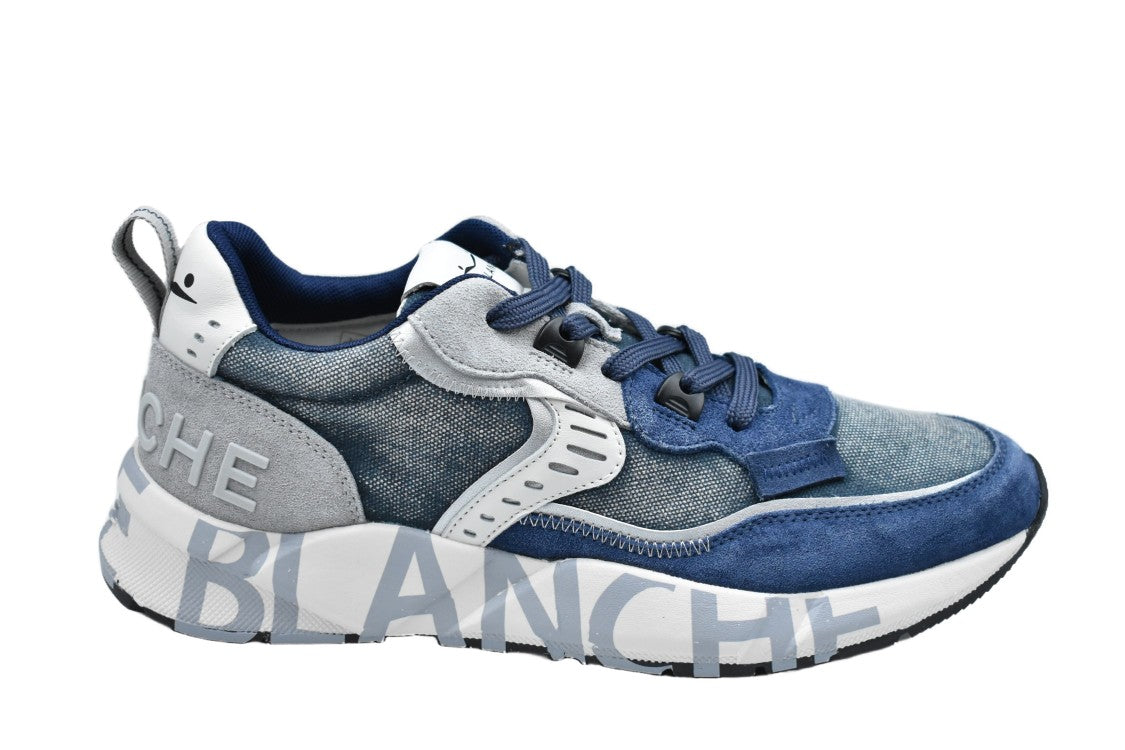 Voile Blanche Layered Design Low-Top Sneakers