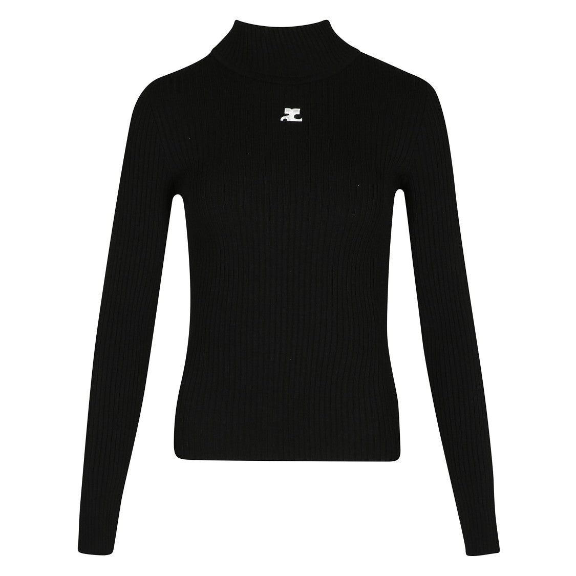 Courrèges Ribbed Long-Sleeve Top