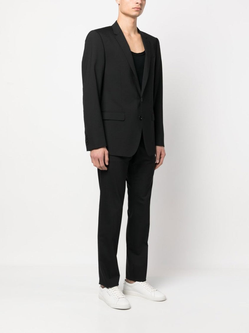Dolce & Gabbana Tailored Black Suit With Notch Lapels