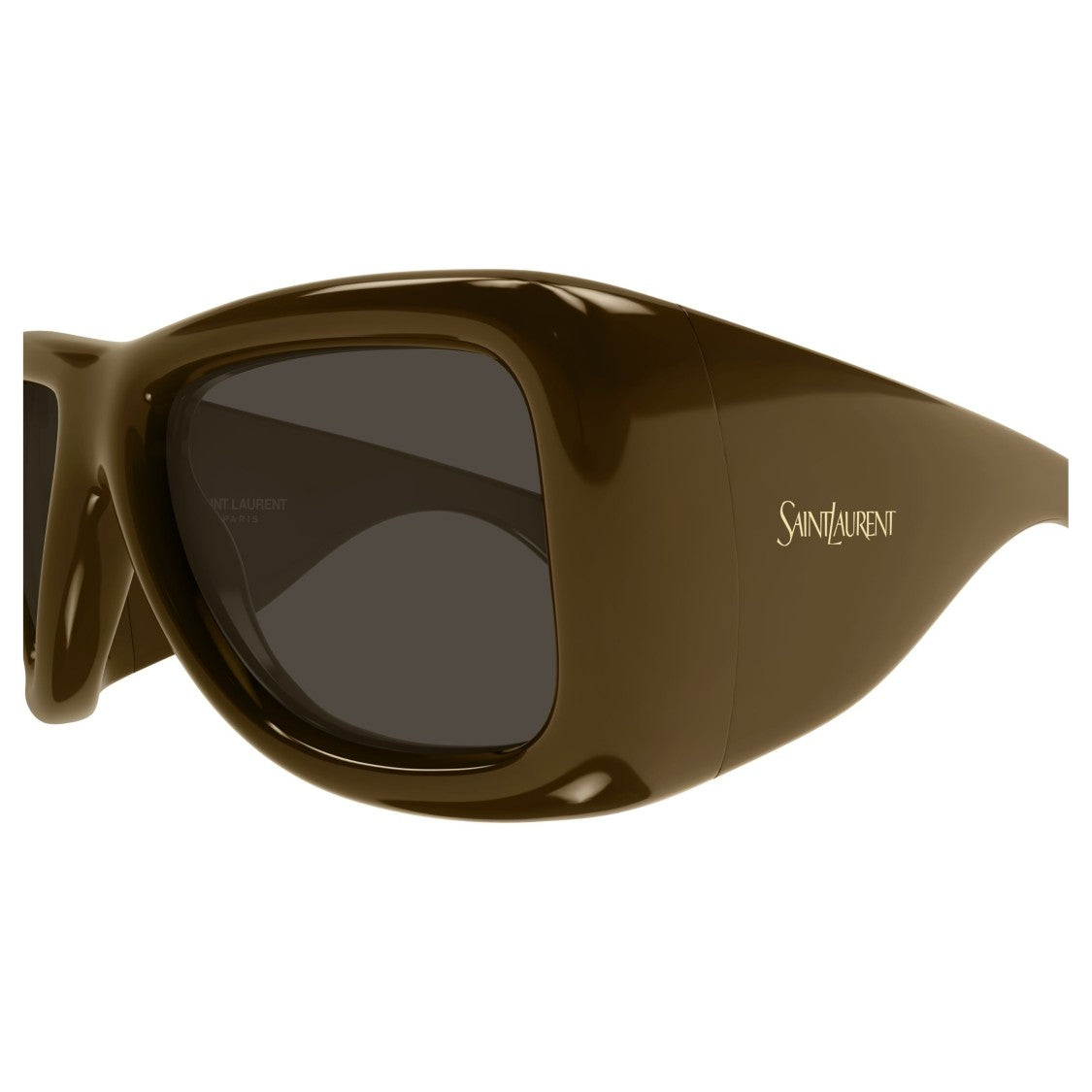 Saint Laurent Brown 902 Howl Rectangular Sunglasses