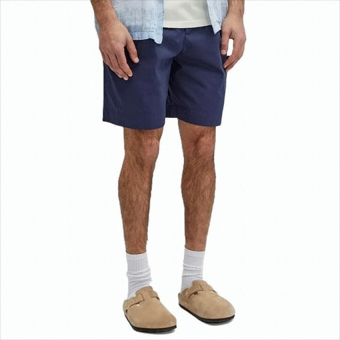 A.P.C. Tailored Blue Shorts With Structured Waistband