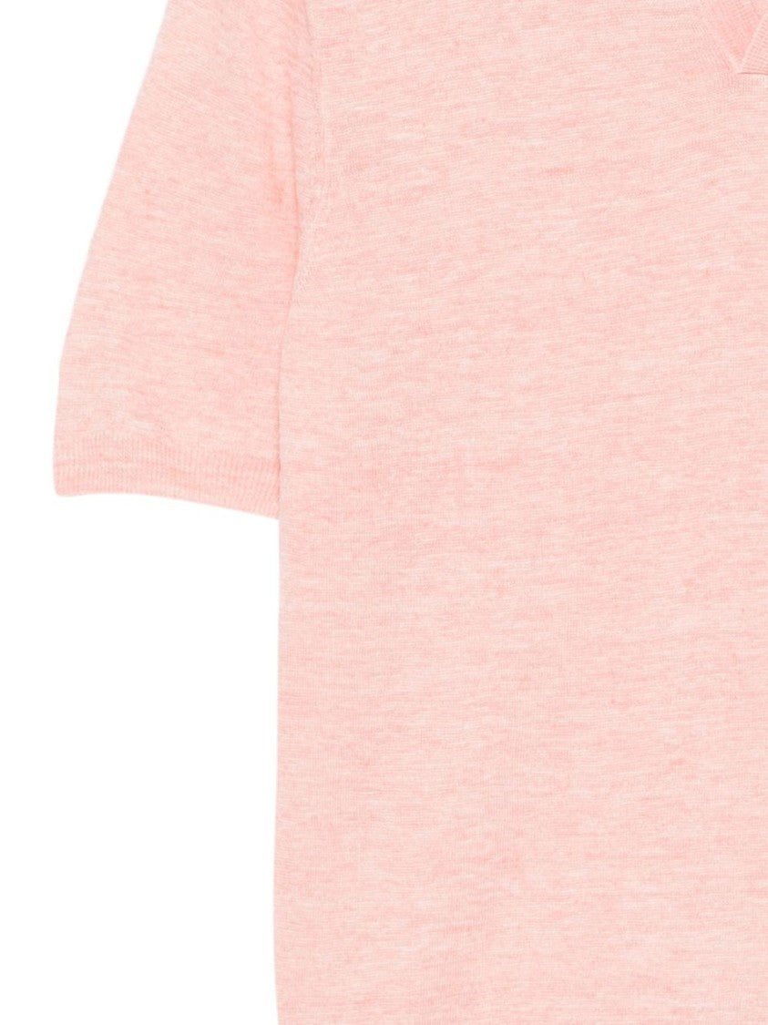 Barba Relaxed Boxy Short-Sleeve T-Shirt With V-Neck Detail