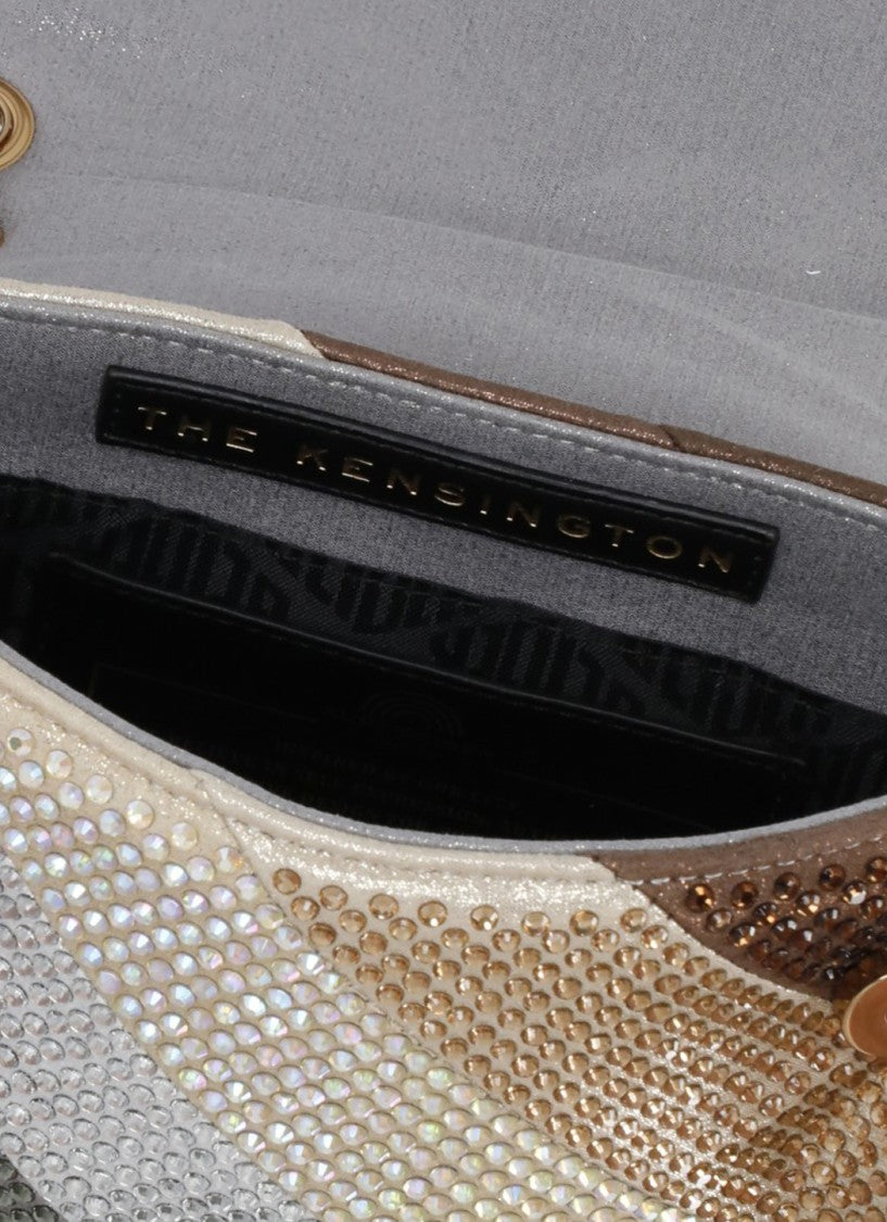 Kurt Geiger Multicolour Rhinestone Embellished Mini Shoulder Bag