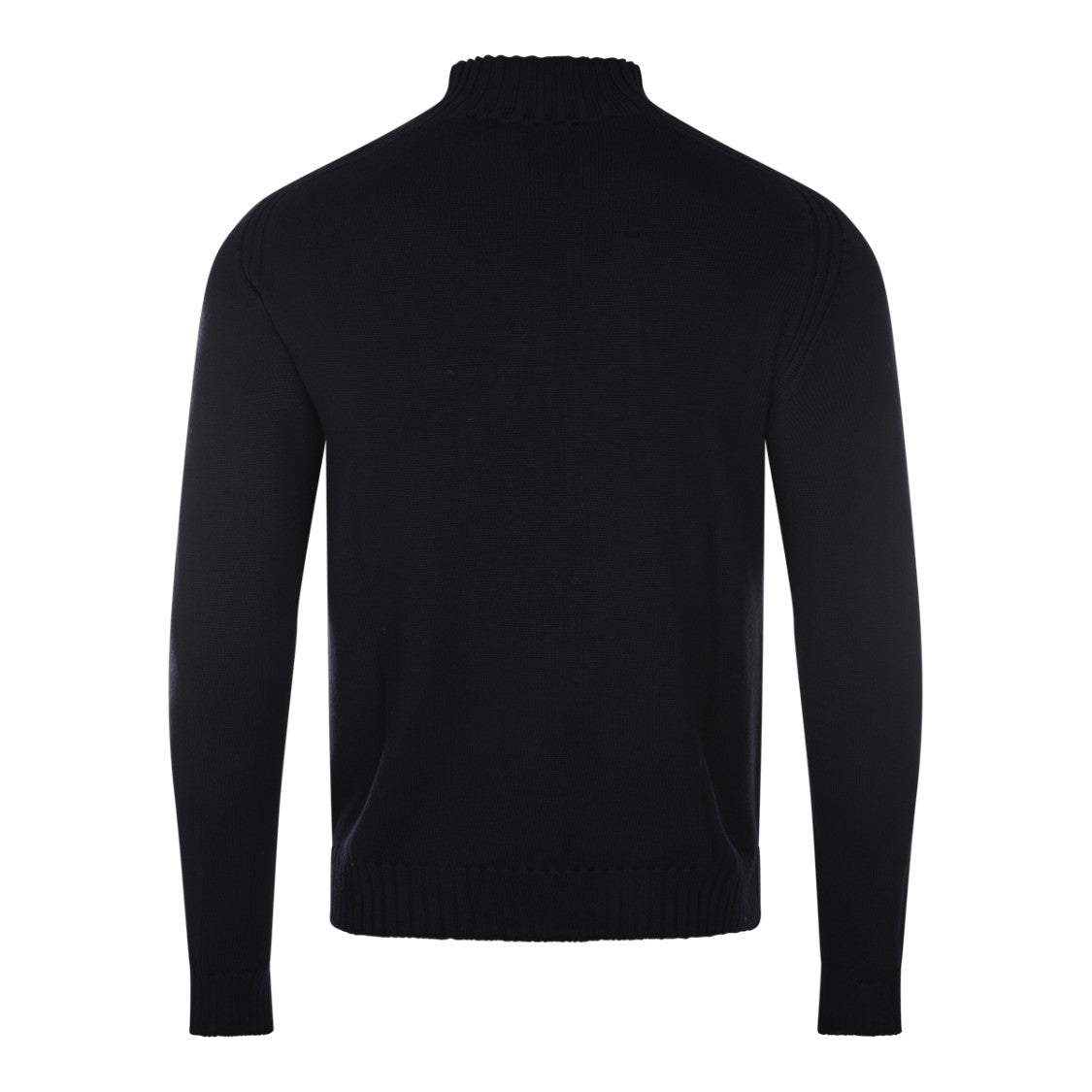 Vivienne Westwood High Neck Black Knit Sweater With Emblem Detail